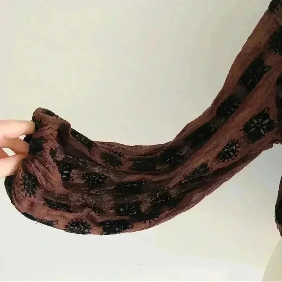 Free People Bohamien Embroidered Top Shirt XS - Picture 7 of 8